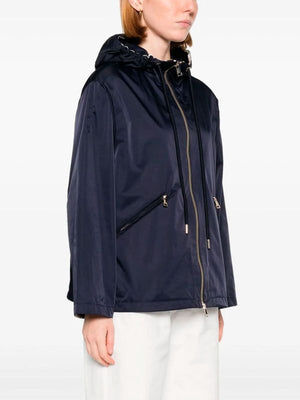 MONCLER Waterproof Hooded Jacket for Women - Navy Blue