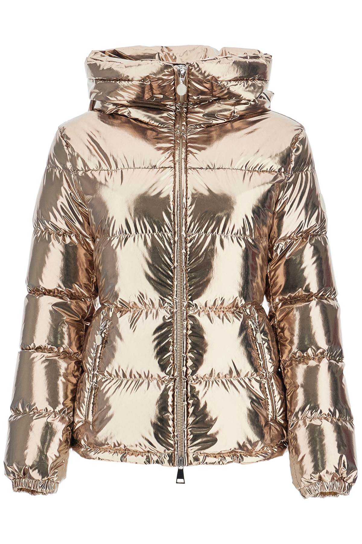 MONCLER Mini Metallic Down Jacket with Detachable Hood