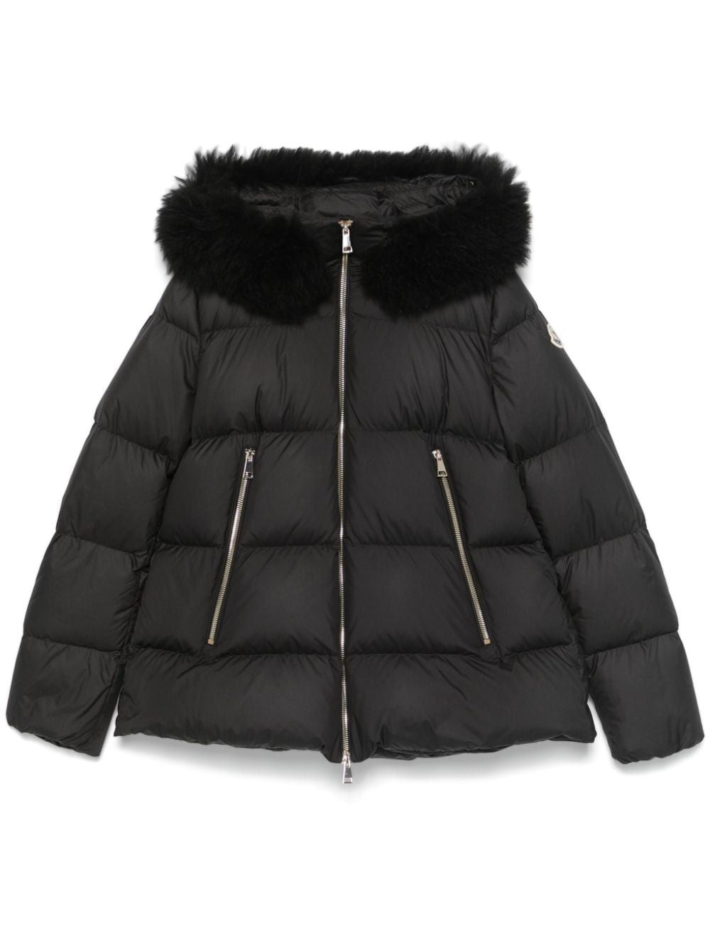 MONCLER Mini Faux Fur Short Parka Jacket for Women