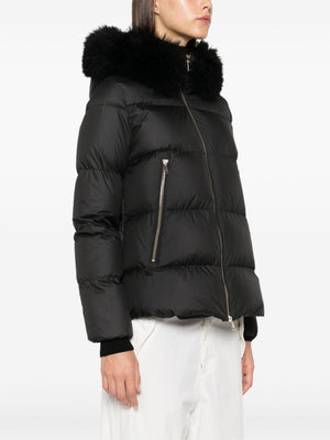 MONCLER Mini Faux Fur Short Parka Jacket for Women