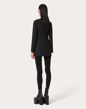 Black Draped Short Dress - FW22