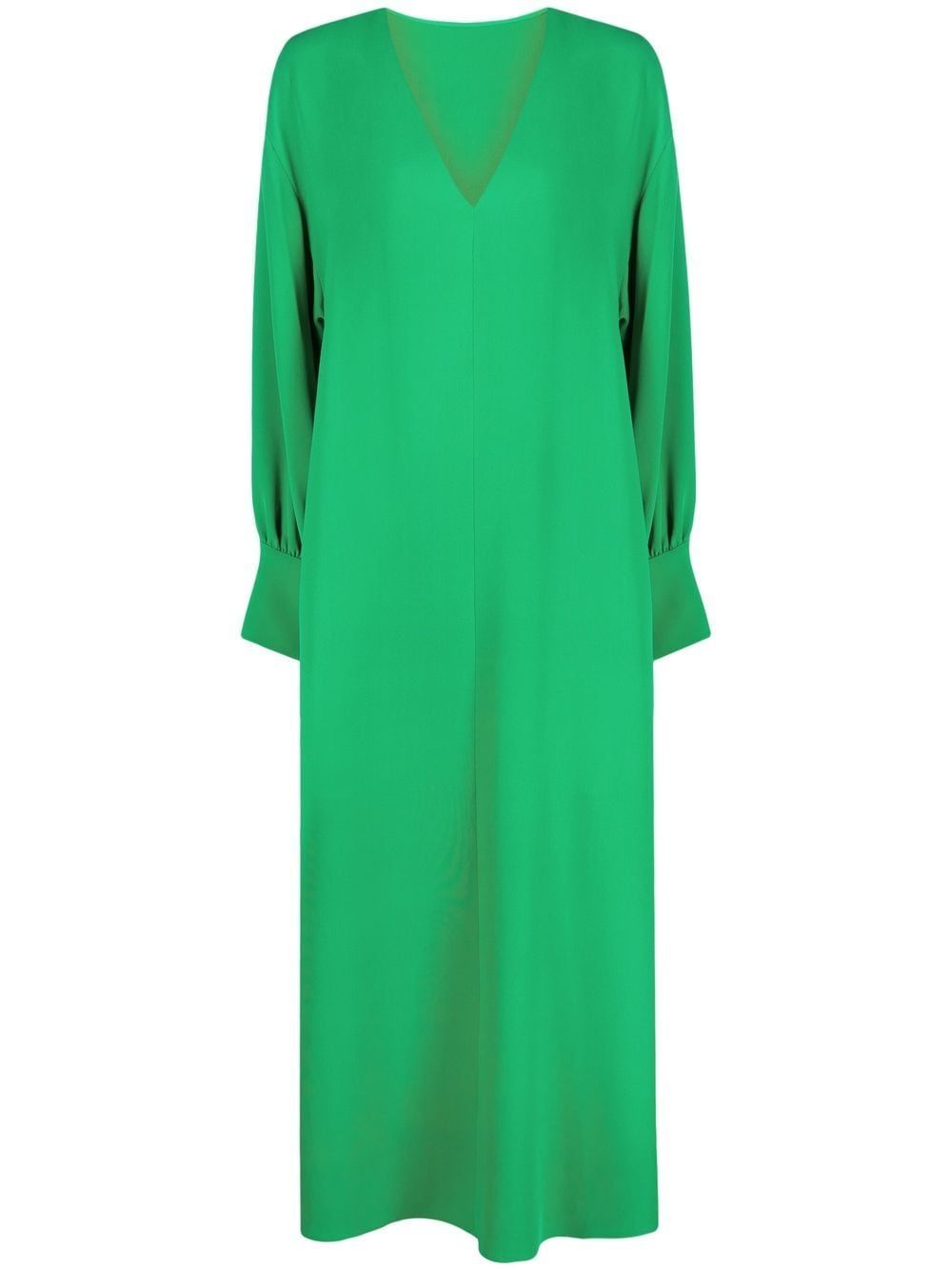 Pure Green Silk Dress - FW22 Collection