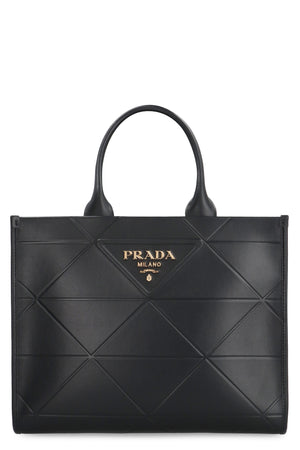 PRADA Quilted Leather Handbag with Keyring Charm – 35cm x 27cm