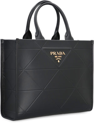 PRADA Quilted Leather Handbag with Keyring Charm – 35cm x 27cm