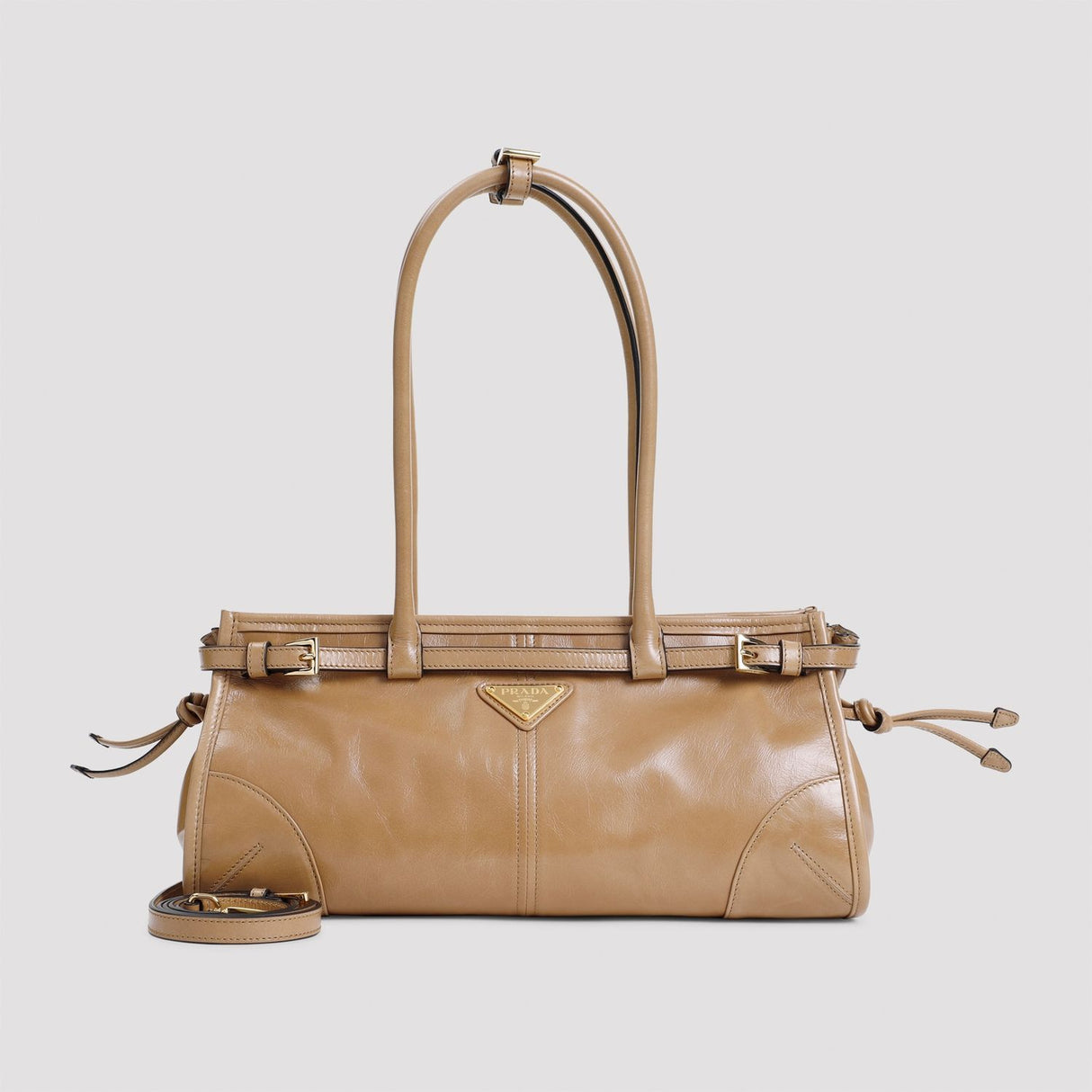 PRADA Medium Leather Handbag - Effortless Chic