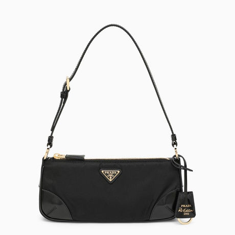 PRADA Re-Edition 2002 Mini Black Nylon Shoulder Handbag