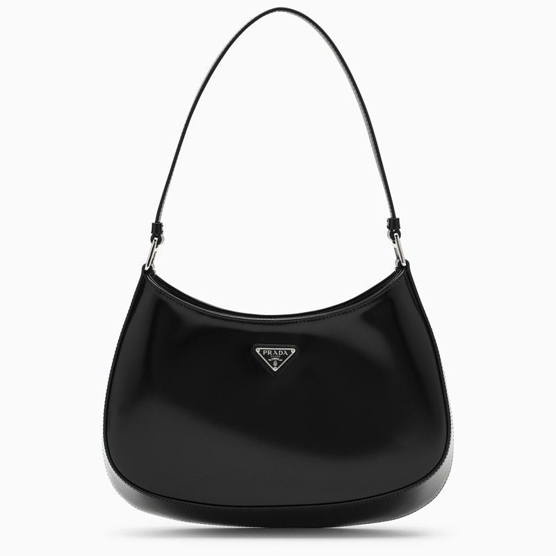 PRADA Mini Brushed Leather Shoulder Handbag