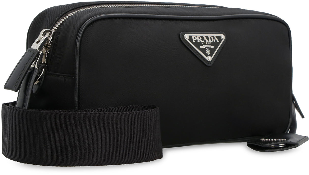 PRADA Sustainably Chic Messenger Handbag in Black