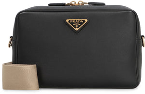 PRADA Elegant Leather Crossbody Bag, Medium