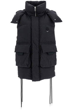 MONCLER Quilted Vest with Detachable Hood - Women’s Size 0