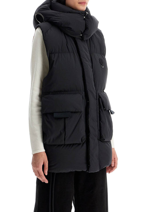 MONCLER Quilted Vest with Detachable Hood - Women’s Size 0