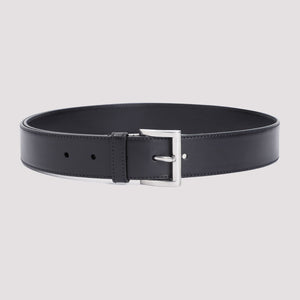 PRADA Elegant Leather Belt - 3.5 cm Width