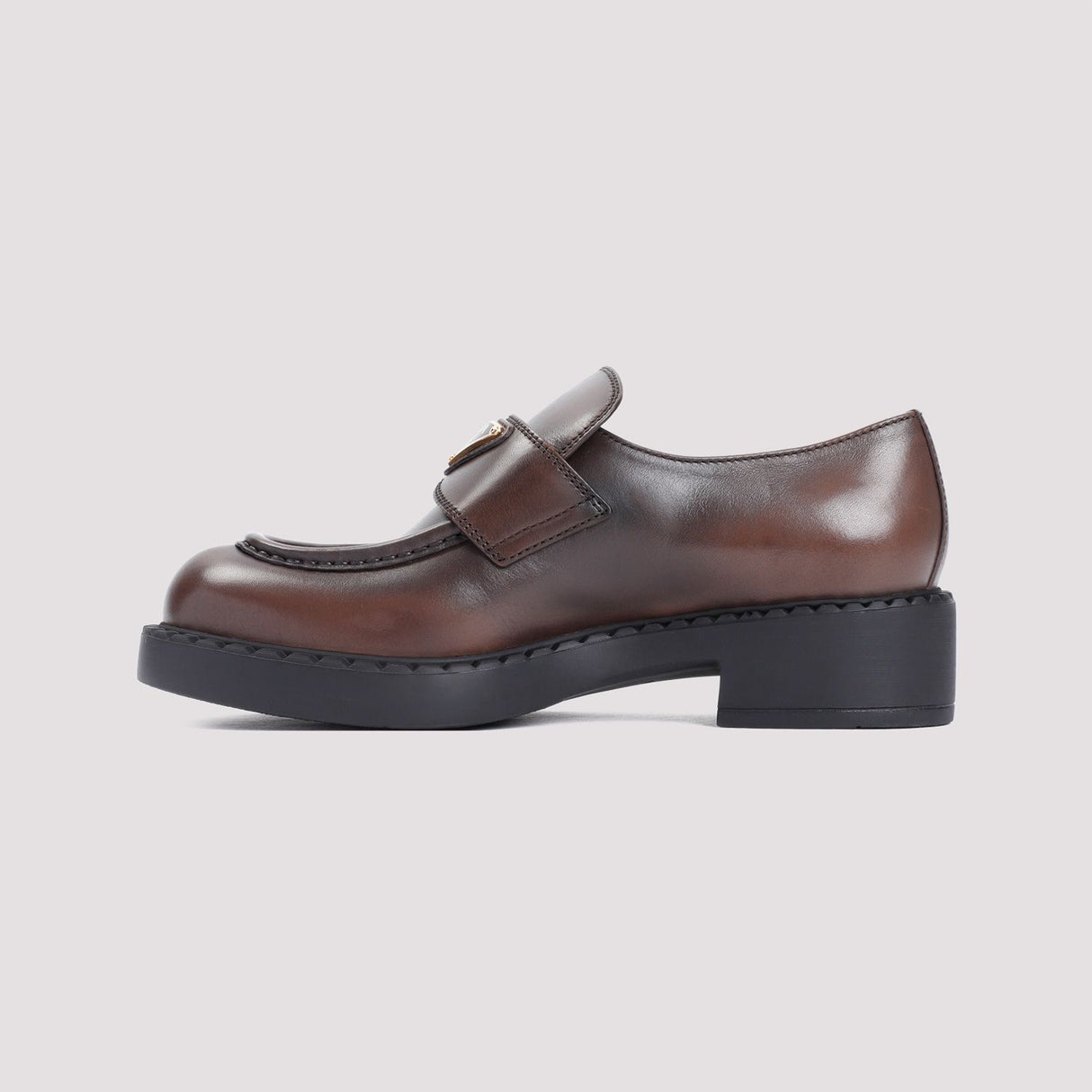 PRADA Elegant Calfskin Leather Loafers