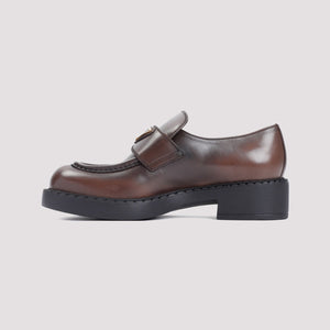 PRADA Elegant Calfskin Leather Loafers