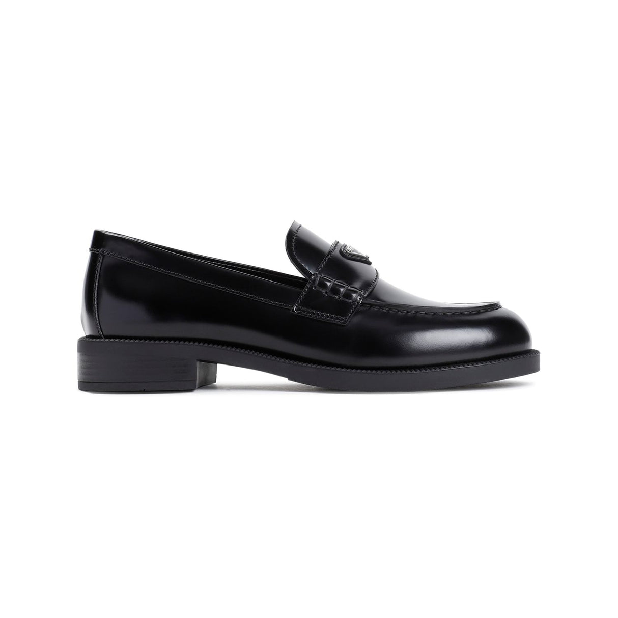 PRADA Elegant Calfskin Leather Loafers