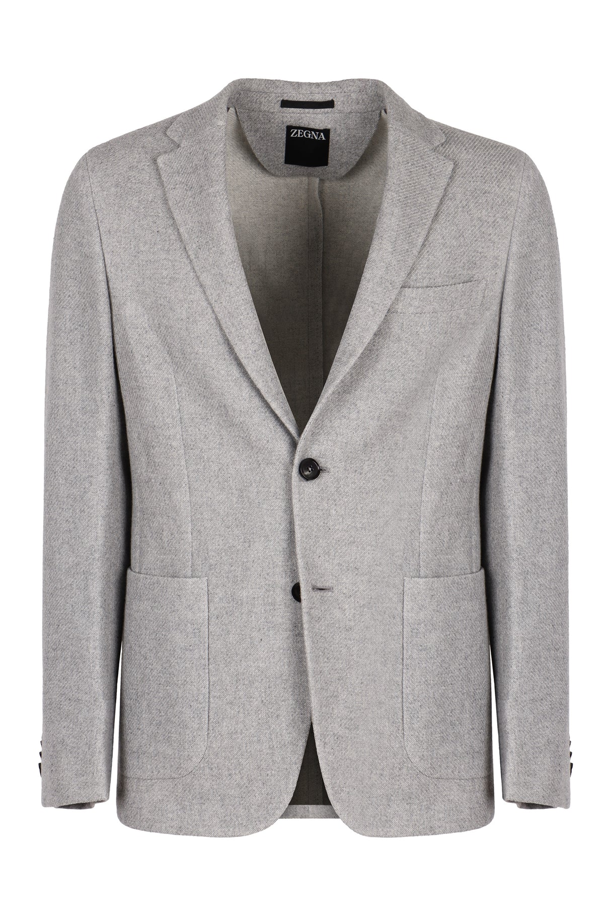 ZEGNA Single-Breasted Two-Button Men's Jacket