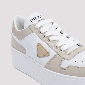 PRADA Elegant White Lace-Up Sneakers