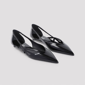 PRADA Elegant Leather Ballerinas for Women - FW24 Collection