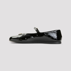 PRADA Lamb Leather Ballerina Flats for Women