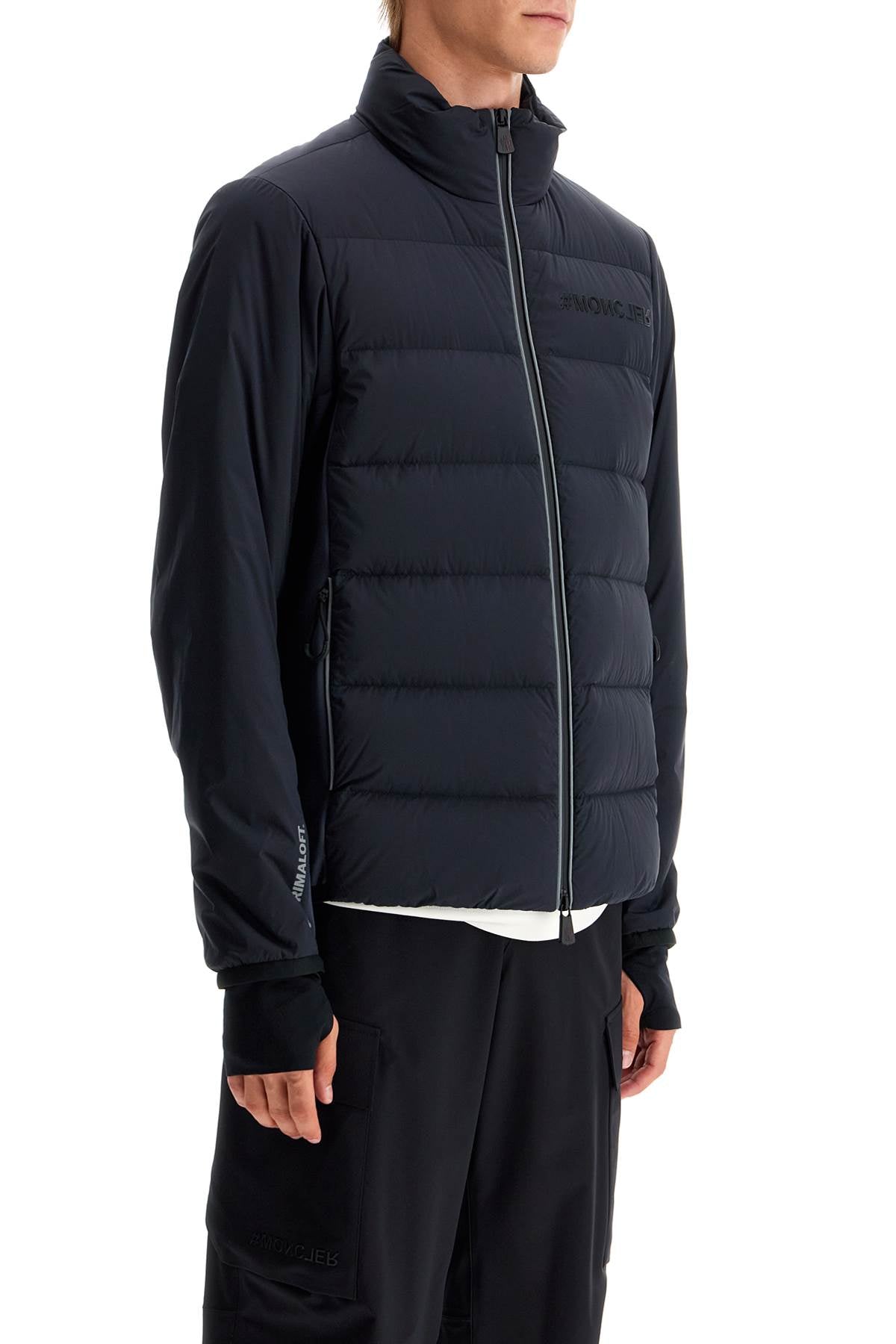 MONCLER Quilted Mid Layer Jacket with High Collar for Men