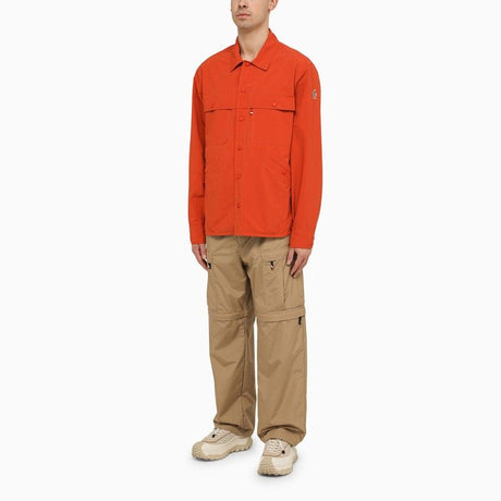 MONCLER GRENOBLE Red Nylon Shirt Jacket for Men - SS24 Collection