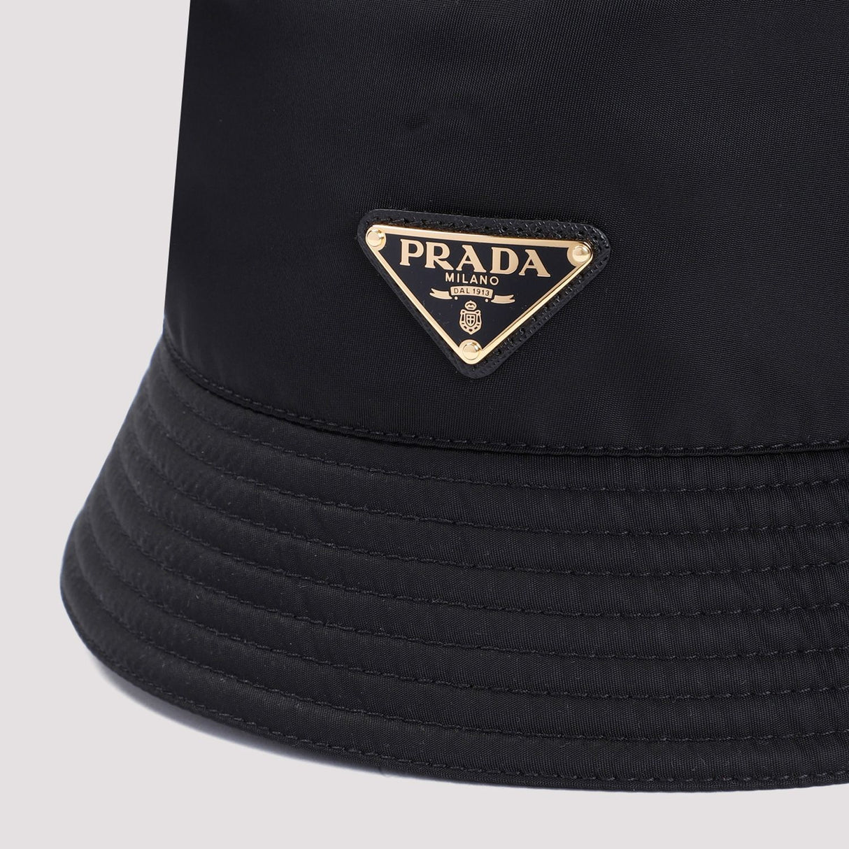 PRADA Elegant Black Bucket Hat for Women