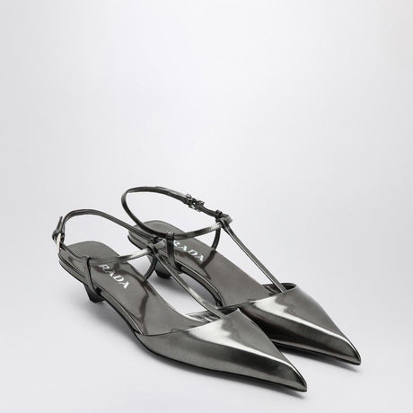 PRADA Sleek Patent Leather Slingback Pumps