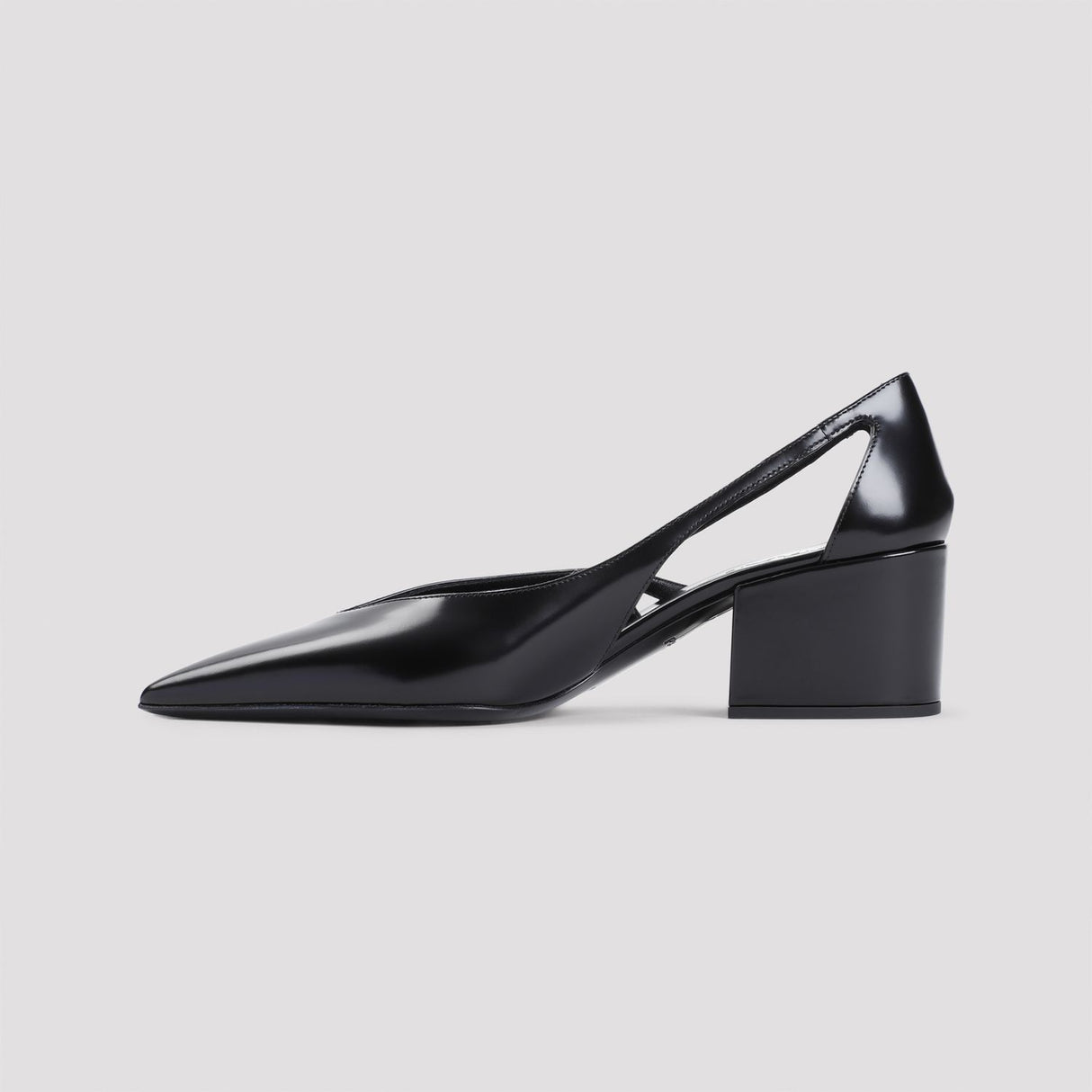 PRADA Elegant Leather Pumps with Cut-Out Details