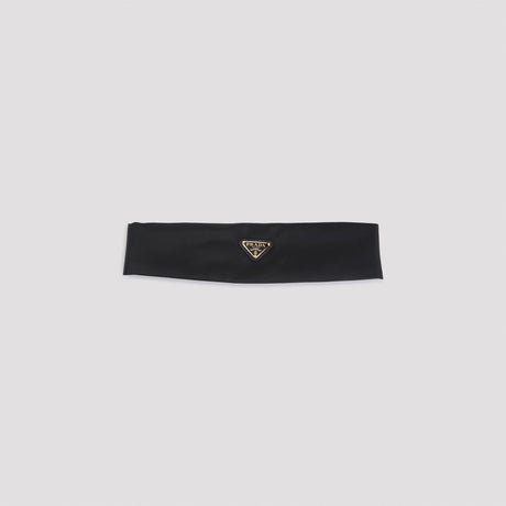 PRADA Elegant Black Polyamide Headband
