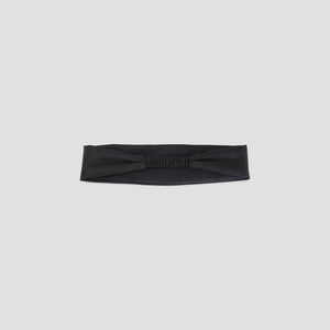 PRADA Elegant Black Polyamide Headband