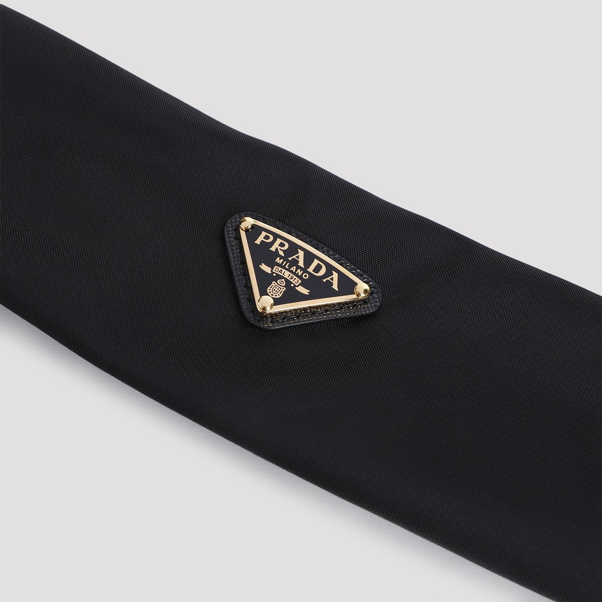 PRADA Elegant Black Polyamide Headband