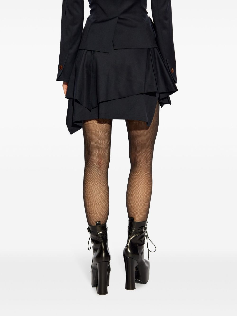 VIVIENNE WESTWOOD Asymmetric Wool Kilt Skirt - Thigh-Length