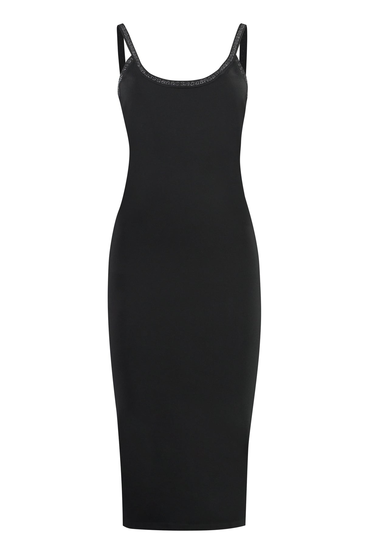 Black Stretch Sheath Dress for Women, FW23