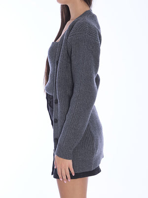 ALEXANDER WANG Stylish Cropped Twinset Cardigan