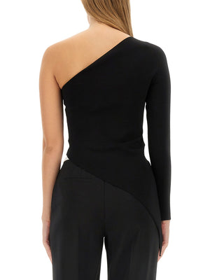 ALEXANDER WANG Asymmetrical Slim Fit Top - Size S