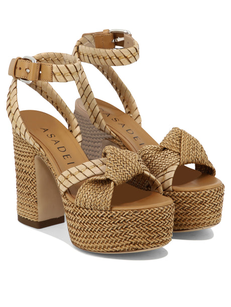 CASADEI Beige Leather Sandals for Women - SS24 Collection