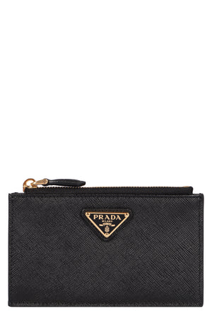 PRADA Elegant Calfskin Leather Card Holder - 5.3 x 3.3 inches