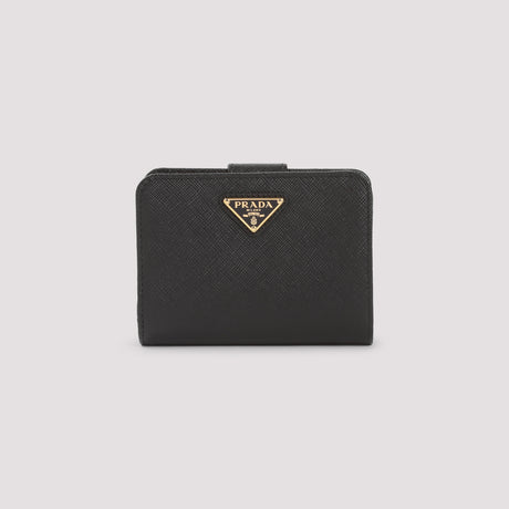 PRADA Mini Leather Wallet - 100% Calf Leather, 12cm x 8.5cm