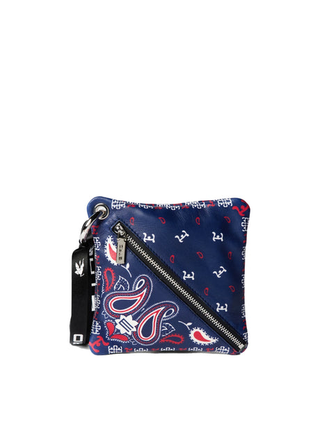 ETRO Paisley Print Logo Mini Pouch Handbag (15x15x2 cm)