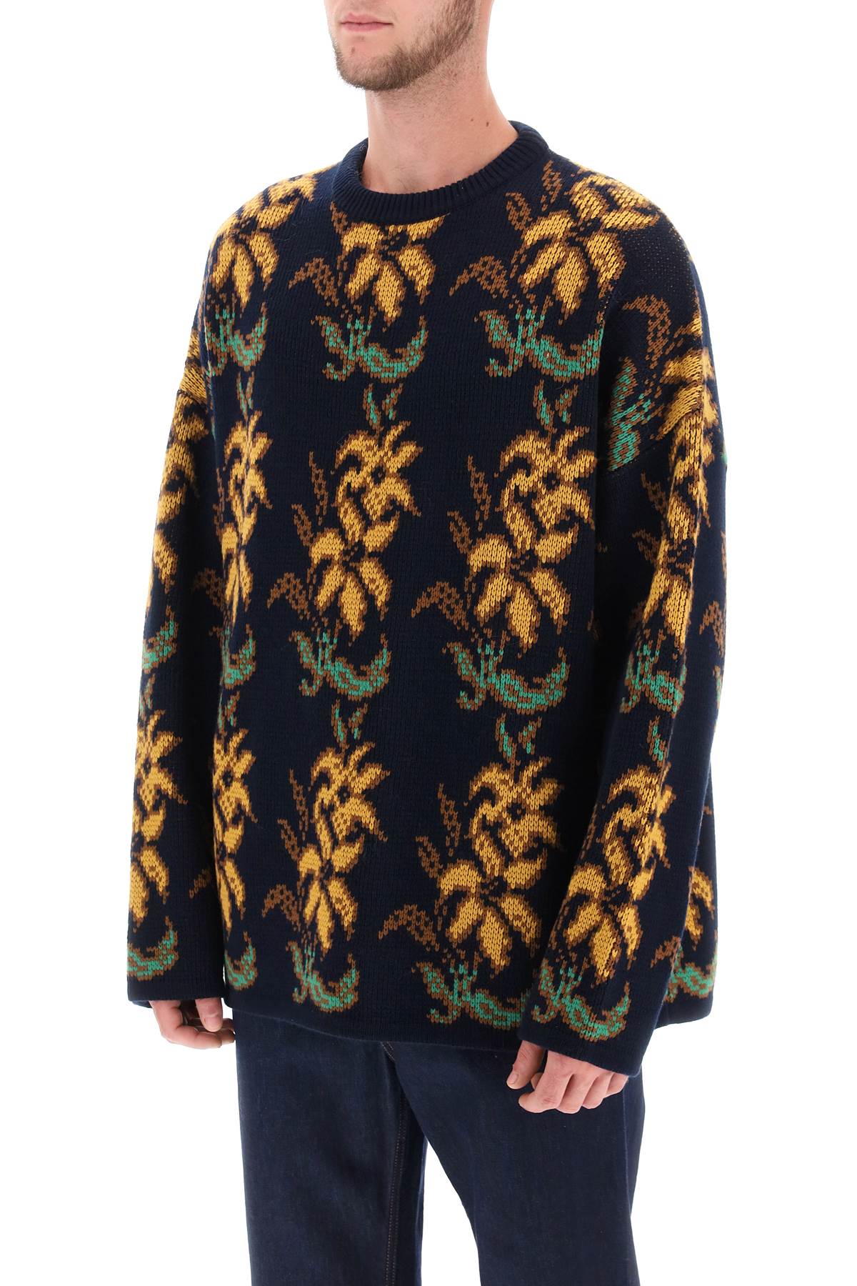 ETRO Mens Floral Pattern Sweater - Fall Winter 2023