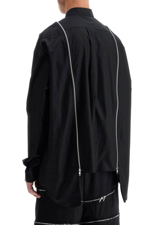 COMME DES GARÇONS SHIRT Functional Zip Black Lightweight Shirt - Size M