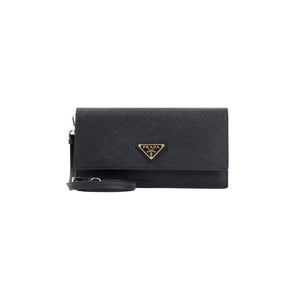 PRADA Luxurious Mini Leather Pouch Handbag W:7in H:3.7in D:1.2in