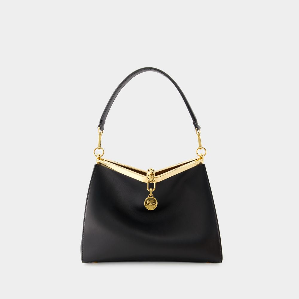 ETRO Italian Luxury at Its Finest: The VELA Shoulder Handbag for Women in Black