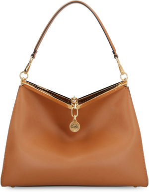 ETRO Saddle Brown Leather Shoulder Bag for Women - FW23 Collection