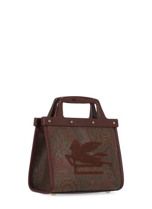 ETRO Brown Paisley Tote Handbag - FW23