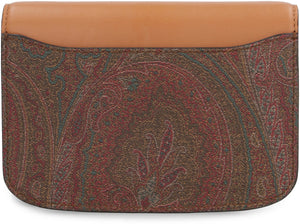 ETRO Coated Paisley Jacquard Crossbody Handbag - Saddle Brown