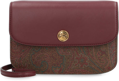 ETRO Paisley Print Crossbody Handbag - Coated Jacquard Fabric with Leather Details