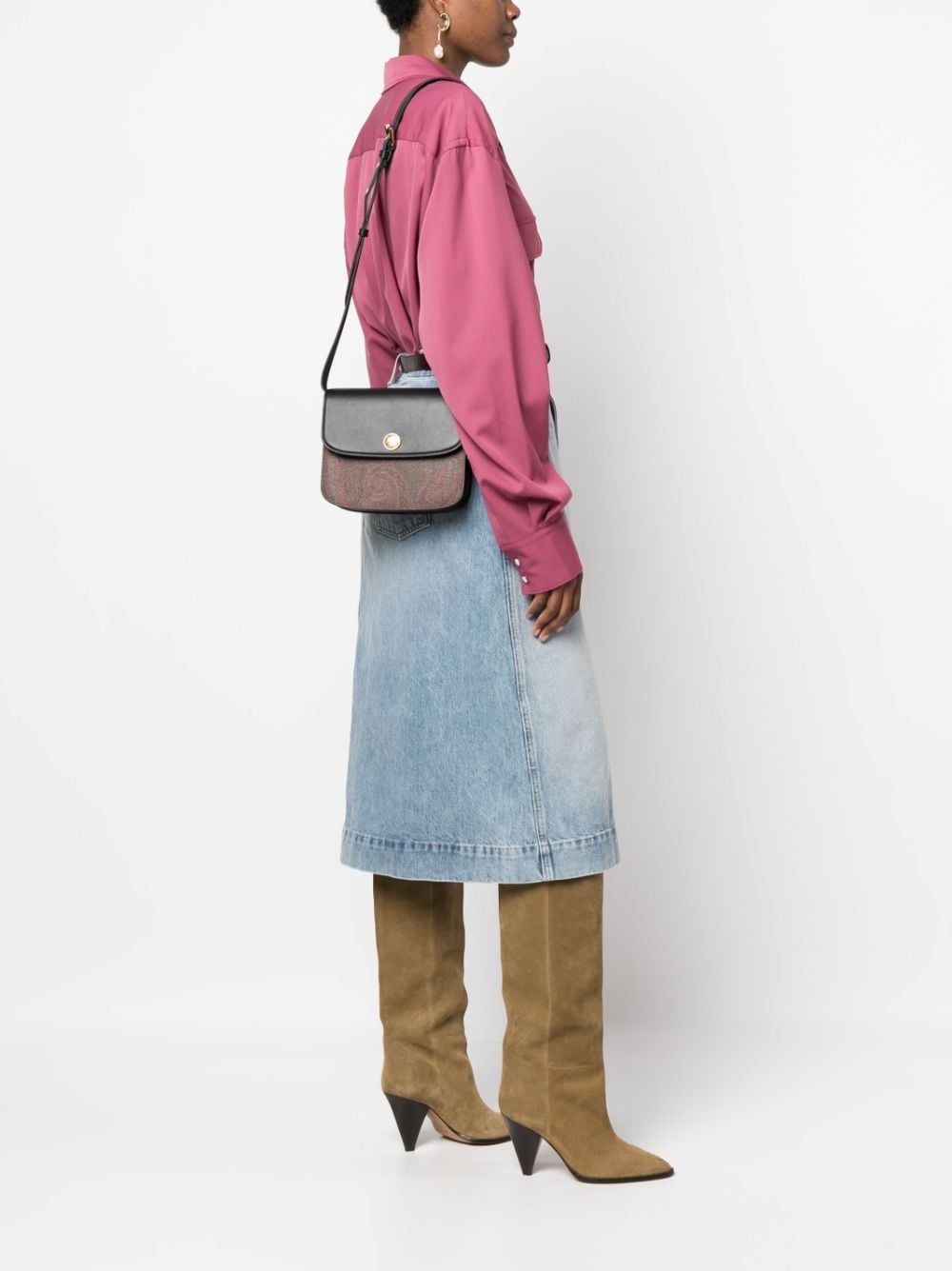 Paisley Printed Panelled Crossbody Bag | Women's Fashion | ETRO