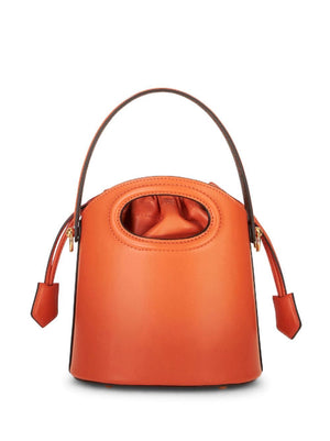 橙色元素迷你桶式女士手提包 - FW23系列