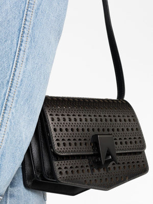 Perforated Shoulder and Crossbody Bag for Women - FW23 Collection